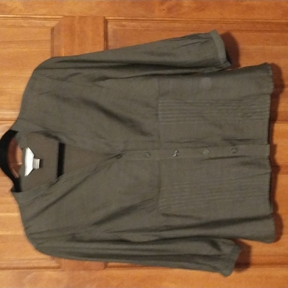 Christopher & Banks woman's size SP 3/4 sleeve lightweight nylon/rayon top - Picture 12 of 12